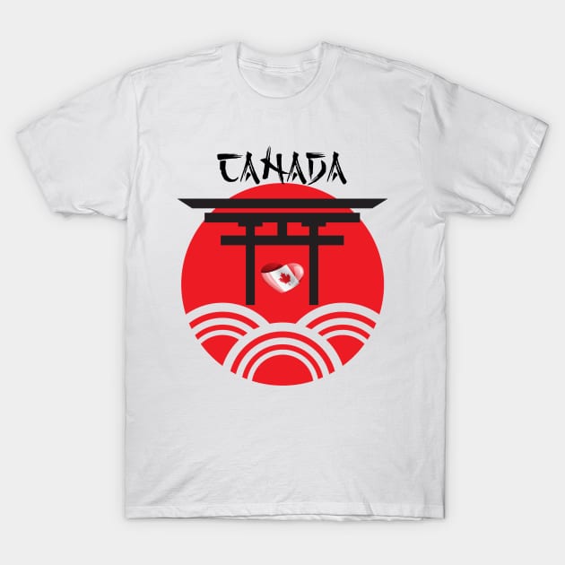 Canada sport team in Tokyo T-Shirt by ArtDesignDE